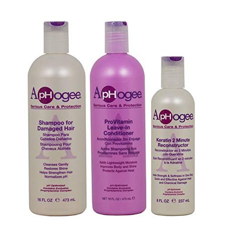 Amazon.com : ApHogee Shampoo for Damaged Hair + ProVitamin Leave-In Conditioner 16oz + Keratin 2 Minute Reconstructor 8oz"Set" : Beauty Green Tea Shampoo, Best Shampoo And Conditioner, Shampoo For Damaged Hair, Best Shampoo, Good Shampoo And Conditioner, Best Shampoos, Brittle Hair, Hair Shop, Relaxed Hair