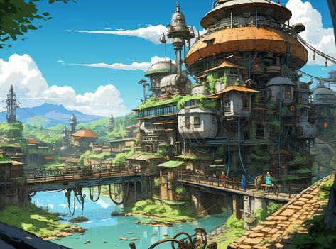 Solarpunk Aesthetic, Solar City, Sci Fi Architecture, Sci Fi Landscape, Minecraft Farm, Passive Design, D&d Dungeons And Dragons, Water Resources, Futuristic City