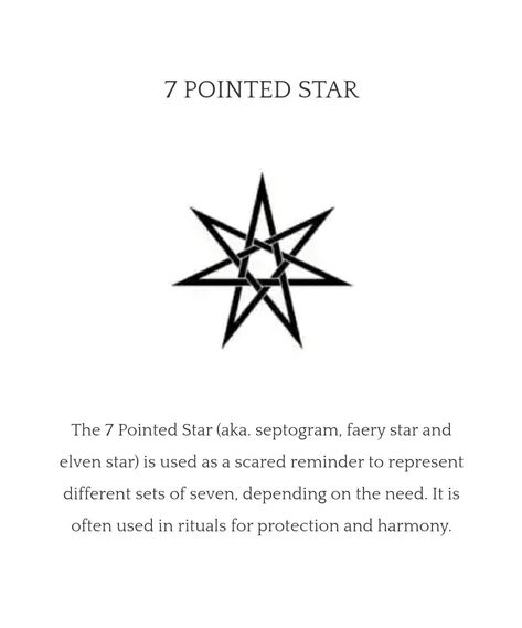 7 Pointed Star Tattoo, Seven Pointed Star Tattoo, Esoteric Tattoo Spiritual, Dark Magic Symbols, Esoteric Tattoo, Star Meaning, 7 Pointed Star, Alchemy Tattoo, Witch Symbols