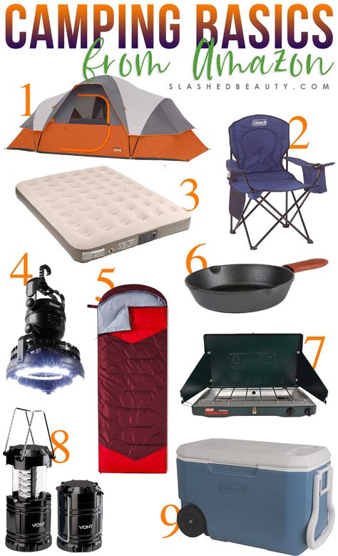 Amazon Camping, Camping Gear Gadgets, Camping Gear List, Essential Camping Gear, Rv Camping Checklist, Tenda Camping, Camping For Beginners, Rv Camping Tips, Travel Things