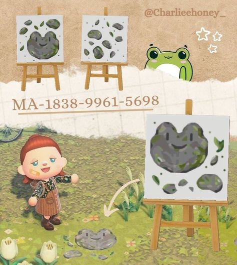 Mushroom Animal Crossing Code, Animal Crossing Frog Island, Mushroom Island Animal Crossing, Animal Crossing Mushroom Codes, Acnh Lily Pad, Acnh Frog Designs, Acnh Mushroom Design, Acnh Ground Designs, Swamp Art