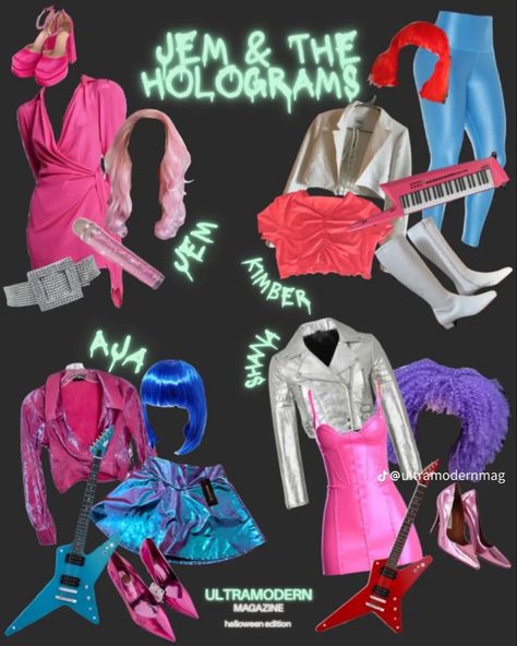 Jem And The Holograms Costume, Jem Costume, Cool Cosplay Ideas, Its Halloween, 80s Party Outfits, Jem And The Holograms, Cool Cosplay, 80s Party, Monster Mash