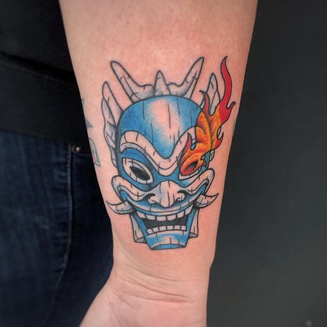 Zuko Tattoo, Video Game Tattoos, Avatar Tattoo, Artsy Tattoos, Nerdy Tattoos, H Tattoo, Spirit Tattoo, Sweet Tattoos, Mask Tattoo