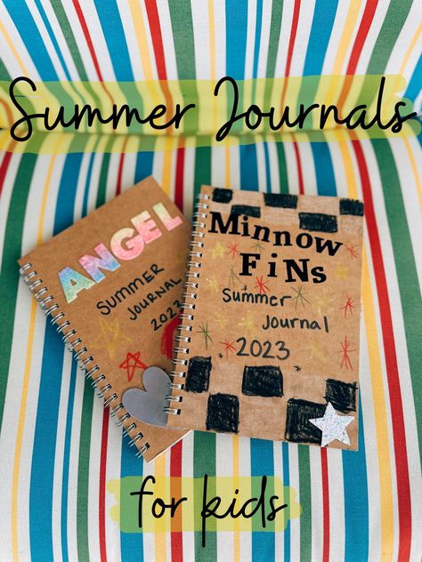 Summer Journaling for Kids - The Soltrop Six Summer Journal Ideas For Kids, Kids Summer Journal, Journaling For Kids, Summer Journaling, Kid Dates, Summer Journal, Types Of Journals, Fancy Pens, Sticker Printer