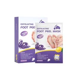 Exfoliating Foot Mask, 5 Pairs Lavender Scented Foot Peelers, Foot Dead Skin Remover, Body Care Products Foot Mask Peel, Foot Peel Mask, Peeling Mask, Lavender Extract, Exfoliating Mask, Foot Mask, Natural Exfoliant, Cracked Skin, Callus Removal