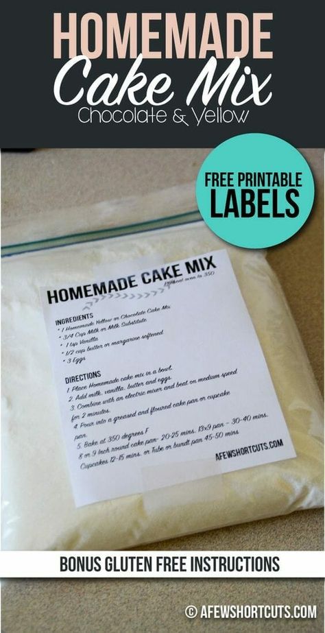 Homemade Mixes (Bisquick, Nesquick, Cakes and More)! Homemade Cake Mixes, Cake Mix Recipe, Homemade Dry Mixes, Coconut Dessert, Dry Mixes, Homemade Baking, Homemade Mixes, Homemade Cake, Mix Recipes