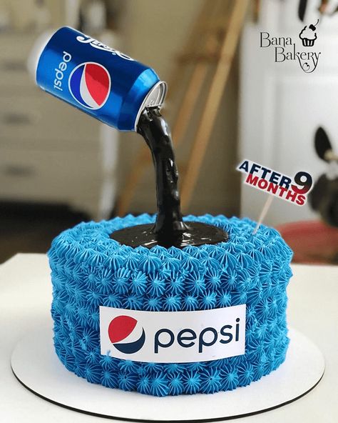 Pepsi Cake Design Images (Pepsi Birthday Cake Ideas) Pepsi Cake Design, Pepsi Cake, Cake Design Images, Napoleon Cake, Coca Cola Cake, Cola Cake, Marvel Cake, Baker Cake, Cake Designs Images