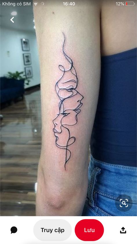 Abstract Tattoo Women, Abstract Faces Tattoo, Abstract Tattoo For Women, Girly Sleeve Tattoo, Hawaii Tattoo, Tattoo Abstract, Hawaii Tattoos, Face Tattoos For Women, Small Girly Tattoos