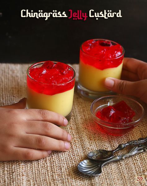 Chinagrass jelly custard recipe, Eid special chinagrass jelly recipes Jelly Custard, Milk Jelly, Custard Recipe, Pink Food Coloring, Custard Powder, Custard Recipes, Eid Special, Amish Recipes, Dutch Recipes