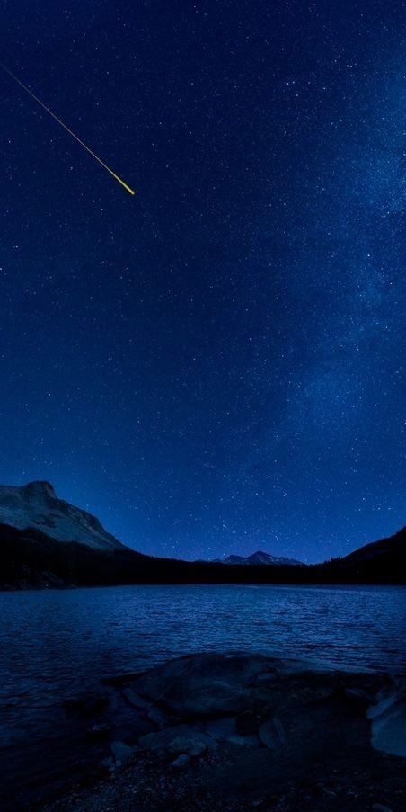 Blue sign on Twitter: "Make a wish 🖤💙✨💫… " Photo Ciel, Faraway Tree, Beautiful Night Sky, Sky Full Of Stars, Midnight Sky, The Night Sky, Klein Blue, Beautiful Sky, Starry Sky