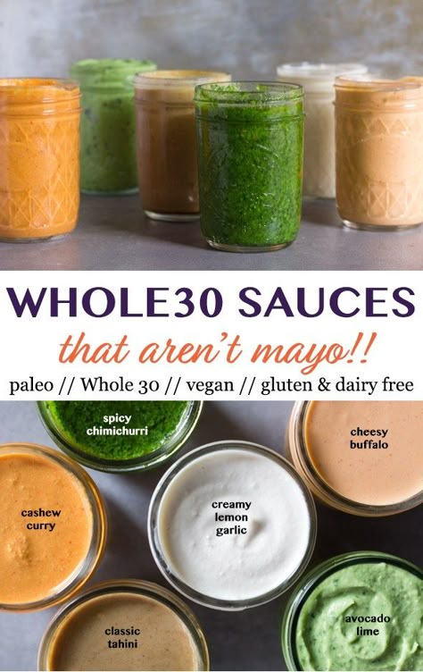 Whole 30 Sauces, Whole 30 Vegan, Whole30 Vegan, Whole 30 Meal Plan, Whole 30 Diet, Vegan Sauces, Free Meal, Recipe 30, Paleo Whole 30