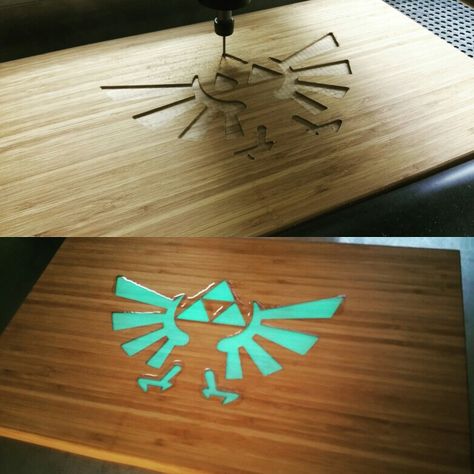 Epoxy Inlay In Wood, Router Ideas, Epoxy Inlay, Resin Inlay, Tech Ideas, Design Tech, Maker Project, River Table, Cnc Projects