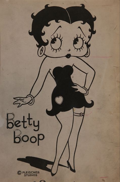 Angel Wing Drawing Tattoo, Betty Boop Drawing, Betty Boop Comic, Betty Boop Tattoos, Vintage Betty Boop, Betty Boop Classic, Betty Boop Art, Betty Boop Cartoon, Rubber Hose