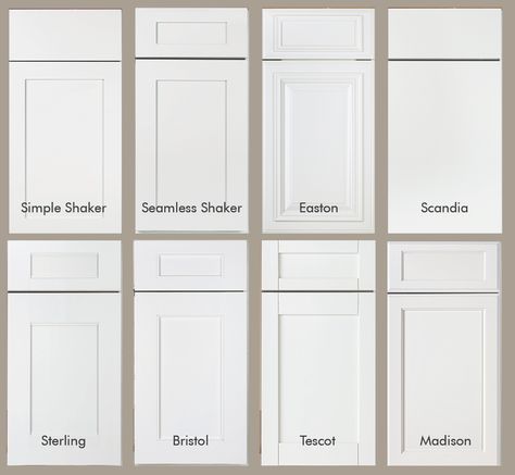 Types Of Shaker Cabinet Doors, Full Overlay Cabinet Door Styles, Diy Kitchen Island From Upper Cabinets, Shaker Style Doors Kitchen Cabinets, Kitchen Cabinet Shaker Style, Kitchen Design Shaker, Full Overlay Shaker Cabinets, Cabinet Faces Styles, Kitchen Cabinet Fronts Styles