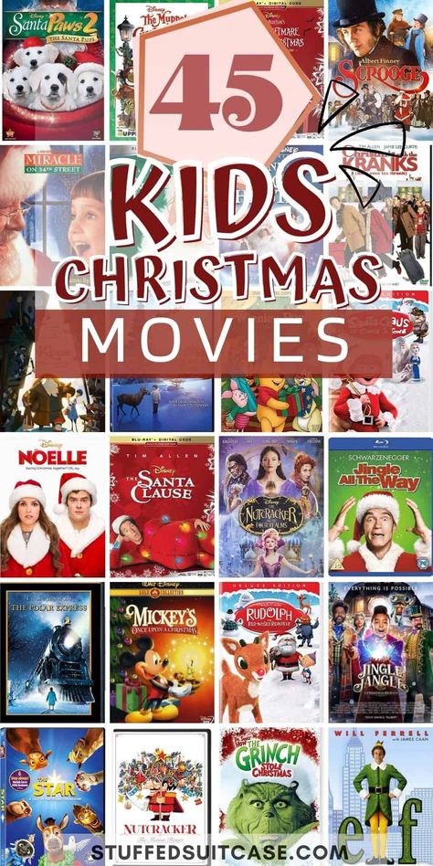 Check out this list of Christmas movies for kids plus a printable countdown to Christmas advent calendar with a movie for each day of December leading up to Christmas. This list has over 45 family Christmas movies rated G, PG, and PG-13 for kids of all ages! Movies For Christmas, Family Christmas Movies List, Christmas Movies For Kids, Winter Study, Kids Christmas Movies, Movie Night For Kids, Movies For Kids, Christmas Movies List, Christmas Checklist