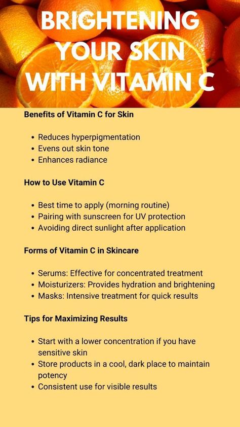 Vitamin C For Skin, Vitamin C Products, Facial At Home, Vitamin C Facial, Brightening Skincare, Best Vitamin C, Vitamin C Benefits, Magnesium Benefits, Daily Yoga Workout