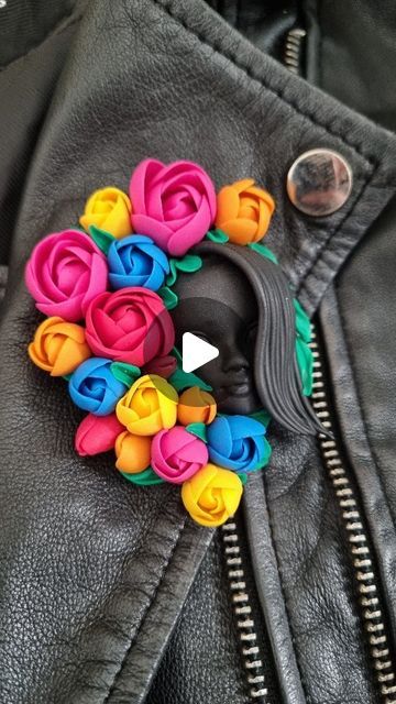 Polymer Clay Brooch, Polymer Clay Tutorials, Clay Brooch, Clay Artist, Polymer Clay Projects, Polymer Clay Tutorial, Clay Tutorials, Jack Daniels, Clay Projects