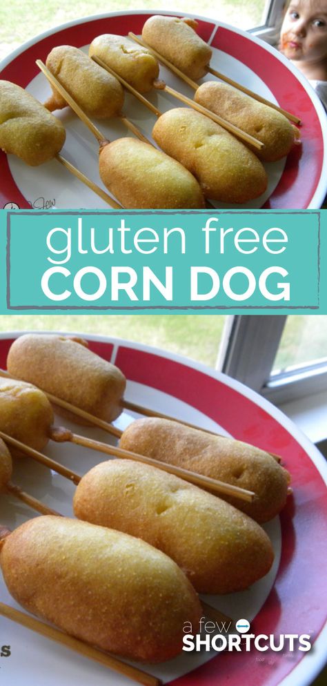 Gluten Free Corn Dogs, Gluten Free Bisquick, Corndog Recipe, Smoothies Vegan, Crispy Corn, Gluten Free Kids, Gluten Free Lunch, Desserts Vegan, Gluten Free Recipes For Dinner