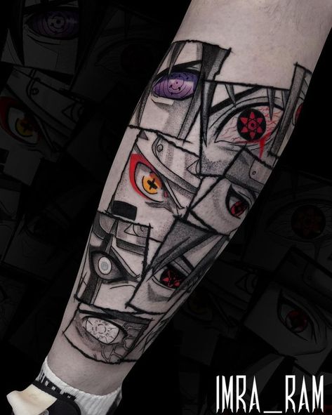 Dark Anime Tattoo, Naruto Tattoos, Anime Tattoo Designs, Avatar Tattoo, Left Arm Tattoos, Tattoo Anime, Native Tattoos, Dragon Ball Tattoo, Manga Tattoo