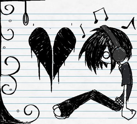 he's wearing a wig!! #regretevator #emoteenager #emo Emo Drawings On Paper, Emo Pfp 2000s, Scene Emo Drawing, Easy Emo Drawings, Emo Artstyle 2000s, Emo Art Style, Emo Anime Characters, Emo Artstyle, Emo Drawing