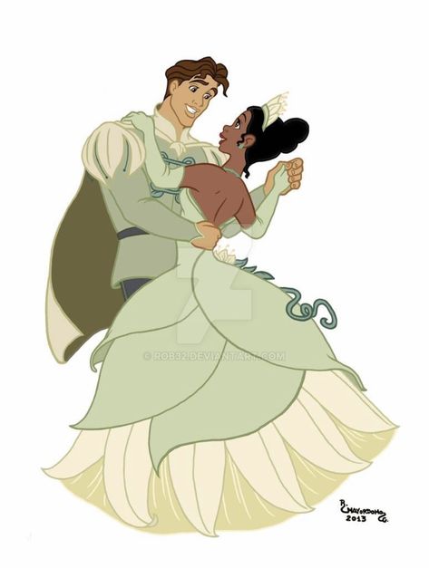 Rob32 - Disney Tiana & Naveen Tiana And Naveen Drawing, Tiana And Naveen Dancing, Principe Naveen, Naveen Disney, Prince Drawing, Tiana And Naveen, Tiana Disney, Princesa Tiana, Disney Princess Tiana