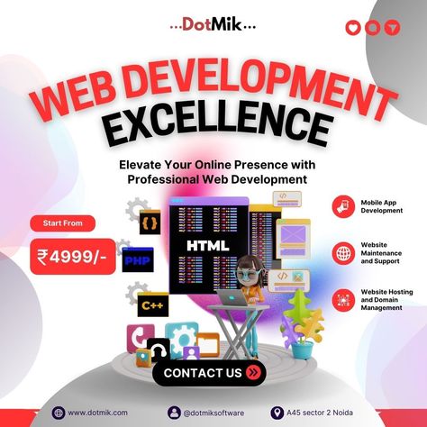 Web Development service : Contact us for more info Call : +91-9355880074 Email : abhishek@dotmik.com web designing graphic design development coding #dotmik #software #development #keyword #digitalmarketing #instatrend #instagram Website Maintenance, Web Designing, Web Developer, Mobile App Development, Design Development, Online Presence, App Development, Software Development, Web Development