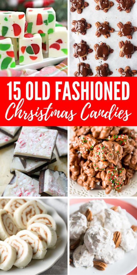 Old Fashioned Christmas Candy, Holiday Candy Recipes, Cooking Desserts, Christmas Candy Easy, Easy Christmas Candy Recipes, Christmas Candy Homemade, Easy Candy Recipes, Christmas Candies, Recipes Holiday