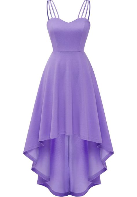 Wedding Dress Cocktail, Grade 8 Grad Dresses, Vintage Homecoming Dresses, Purple Homecoming Dress, Concert Dresses, Cute Dress Outfits, Lavender Dresses, Hi Low Dresses, Short Bridesmaid Dresses