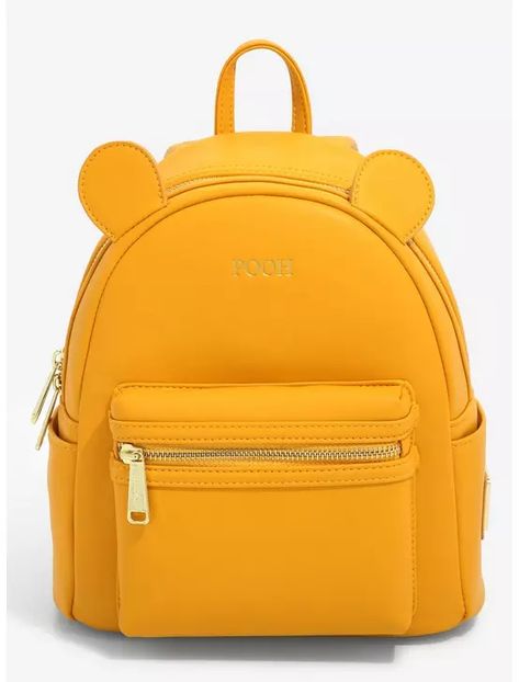 Loungefly Disney Winnie the Pooh Minimalist Figural Mini Backpack - BoxLunch Exclusive , Winnie The Pooh Minimalist, Minimalist Backpack, Loungefly Bag, Faux Leather Backpack, Disney Bag, Novelty Bags, Loungefly Disney, Pooh Bear, Disney Winnie The Pooh