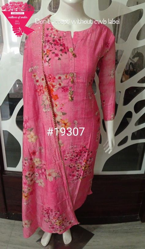 Muslin Kurti Design, Chudi Tops, Long Frocks For Girls, Silk Kurti Designs, Floral Digital Print, Kurti Embroidery, Long Kurtis, Silk Kurti, Indian Designer Suits