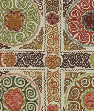 Robert Allen Rio Swirl Berry Crush Crush Fabric, Green Ikat, Carpet Designs, Robert Allen Design, Mobile Living, Design Window, Room And Board, Robert Allen Fabric, Medieval Manuscript