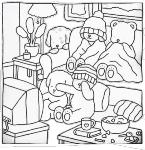 Bobbie Goods Coloring Pages Printable, Booby Goods Coloring Pages, Bobbie Goods Coloring Pages, Bobbie Goods, Bear Coloring Pages, Hello Kitty Coloring, Detailed Coloring Pages, Easter Coloring Pages, Cartoon Coloring Pages