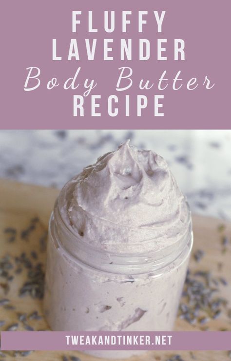 Lavender Body Butter Recipe, Whipped Body Butter Recipe, Lavender Ideas, Diy Body Butter Recipes, Body Butter Recipe, Diy Eye Cream, Lavender Recipes, Săpunuri Handmade, Lavender Body Butter