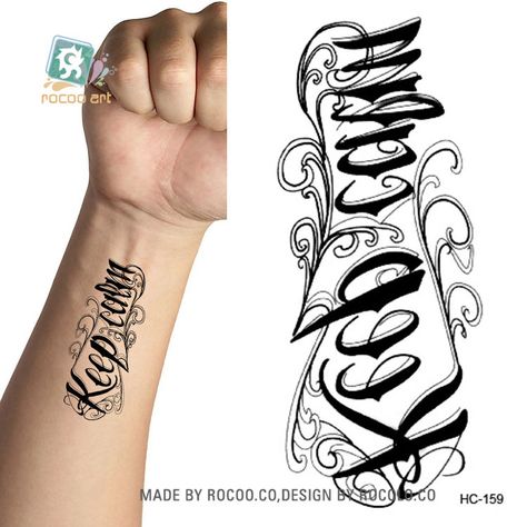 2017 Time-limited Hot Explosion Of Disposable Waterproof Tattoo Stickers With A Small Fresh Hc1159 Men And Women Lettering Tattoo Design, Letters Tattoo, Temporary Tatoo, Temporary Tattoo Paper, Beginner Tattoos, 3d Lettering, Tattoo Paper, Omerta Tattoo, Lettering Tattoo