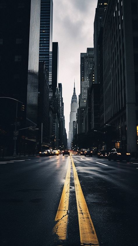 City Scape Aesthetic, Dark City Background, City Landscape Photography, Nyc Street Photography, Buildings Aesthetic, Buildings Landscape, City Dark, New York City Buildings, City Life Photography