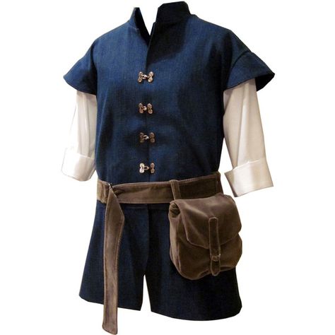 Men Medieval Tunic found on Polyvore, Flynn Rider anyone? Medieval Clothing Men, Mens Tunic, Medieval Tunic, Medieval Outfit, Medieval Clothes, Fair Outfits, Medieval Costume, Medieval Clothing, Medieval Dress