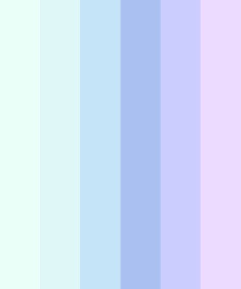 Blue Pastel Color Palette, Pastels Color Palette, Purple Color Combinations, Baby Souvenir, Pastel Blue Color, Blue Names, Pastel Theme, Cool Color Palette, Pastel Color Schemes