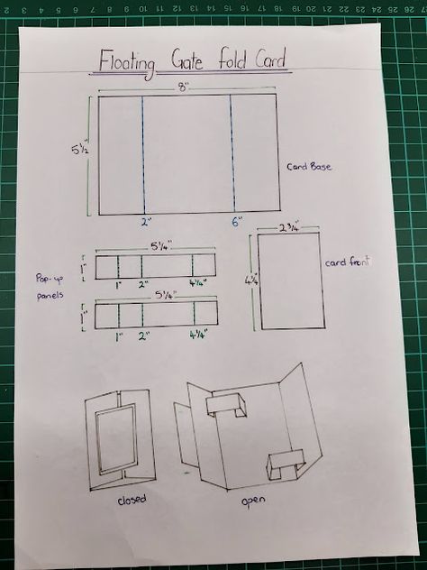 Stampin' it up with Belinda: Floating Gate Fold Card Paper Cards Diy, Paper Crafts Printable, Crafts Printable, Card Sketches Templates, Fancy Fold Card Tutorials, Card Making Templates, Gatefold Cards, Card Making Tips, Step Cards