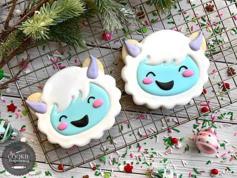 Yeti Cookies, Lama Cookies, Yeti Party, Easter Kawaii, Kawaii Cookies, Cookie Board, Snowman Party, Cake Kids, Roll Cookies