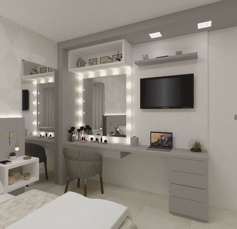 White Room Decor, Luxury Room Bedroom, Beauty Room Decor, Bedroom Decor For Teen Girls, Room Redesign, Redecorate Bedroom, Teen Bedroom Decor, Girl Bedroom Decor, Room Design Bedroom