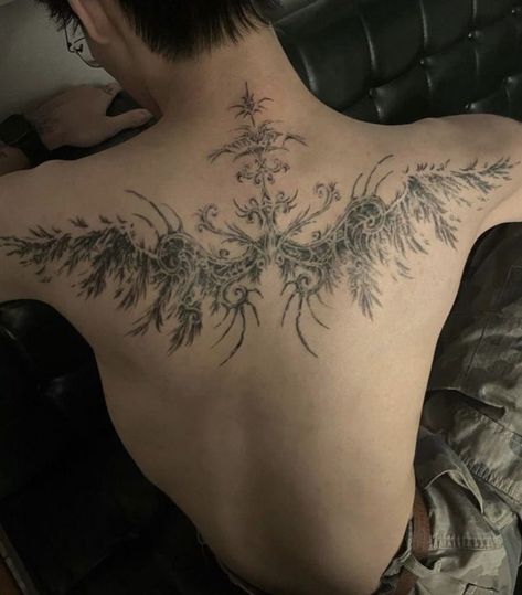 Gorgeous Back Tattoos, Sigil Tattoo, Stylist Tattoos, 1 Tattoo, Baby Tattoos, Dream Tattoos, Black Ink Tattoos, Back Tattoos, Dope Tattoos