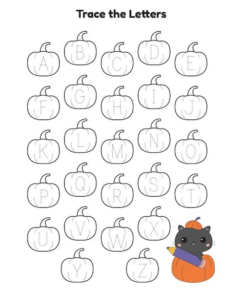 Halloween game alphabet letters tracing ... | Premium Vector #Freepik #vector #tracing #handwriting-practice #worksheet #alphabet-letter Good Or Bad Choices Worksheet, Halloween Tracing Worksheets, Halloween Tracing, Halloween Abc, Descendants Coloring Pages, Kindergarten Behavior, Halloween Alphabet, Tracing Worksheets Free, Abc Tracing