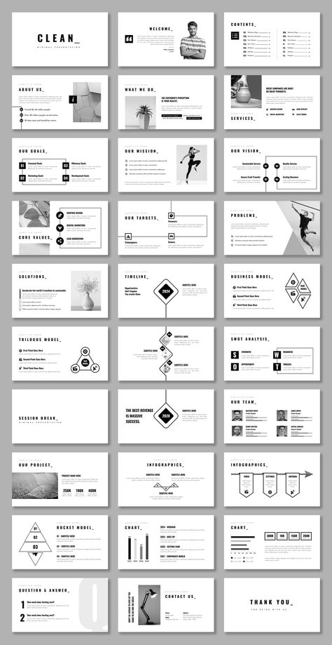 This clean and modern presentation template is perfect for any business professional looking to create a polished and professional presentation. With its simple yet effective design, this template will help you to focus on your message and leave a lasting impression on your Business Presentation Design, Free Powerpoint Presentations, Modern Presentation, Proposal Design, Business Presentation Templates, Alphabet Games, Powerpoint Presentation Design, Printable Alphabet, Presentation Design Template