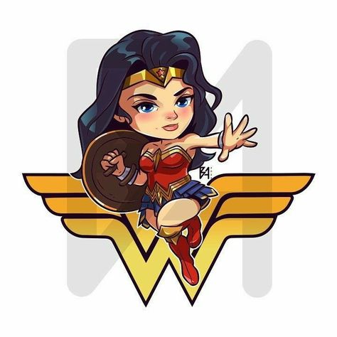 [LMH] By Lord Mesa Marvel Cartoon Drawings, Wonder Woman Cartoon, Wonder Woman Chibi, Amazons Wonder Woman, Chibi Superhero, Baby Wonder Woman, Wonder Woman Tattoo, Superman Birthday Party, Superman Birthday