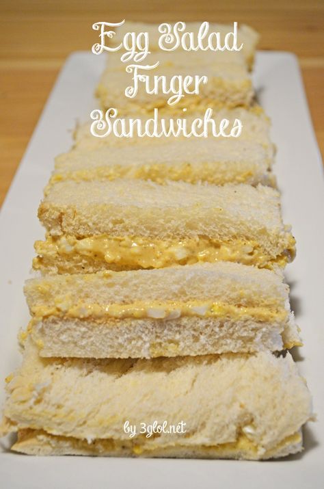 Finger Sandwiches Party, Stunning Showers, Sandwiches Party, Simple Egg Salad, Easy To Cook Recipes, Classic Egg Salad Recipe, Salad Fingers, Egg Salad Sandwich Recipe, Church Fellowship