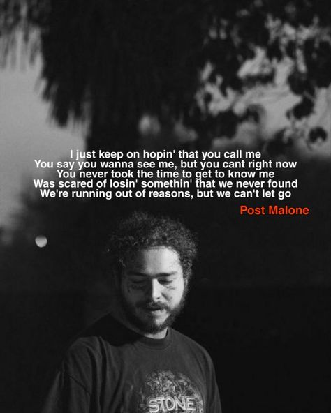 Post Malone Quotes Wallpaper, Post Malone Song Quotes, Waiting For Never Post Malone, Post Malone Song Lyrics, Post Malone Quotes Lyrics, Post Malone Instagram, Hip Hop Lyrics Quotes, Post Malone Lyrics, Post Malone Wallpaper