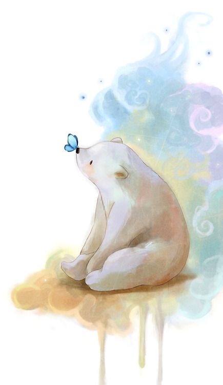 Melani Sie(*darkmello)… Polar Bear, Water, Blue, White, Art