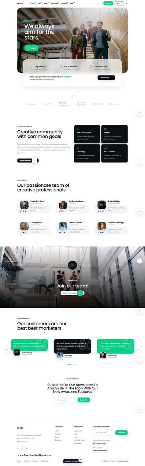 Rendr - Tech Startup & Business WordPress Theme Accountant Website Design, Fintech Website Design, Bank Website Design, Investment Website Design, Finance Website Design, Tech Web Design, Technology Website Design, Tech Website Design, Data Website