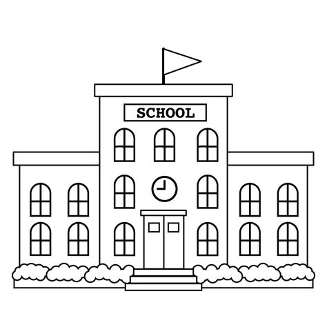 Black and White School Building Download Picture｜illustoon Writing Clipart, Teaching Clipart, Abc Chart, Math Textbook, School Background, Background Black And White, Book Clip Art, Classroom Clipart, Clip Art Free