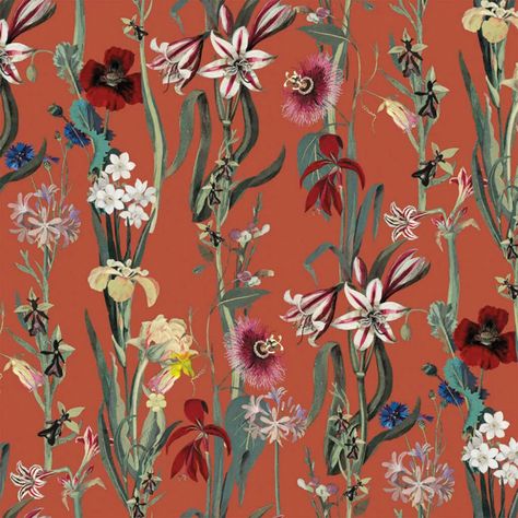 House Of Hackney Wallpaper, Paper Mosaic, House Of Hackney, British Interior, Glass Splashback, English Artists, Luxury Wallpaper, Wallpaper Rolls, Woven Paper